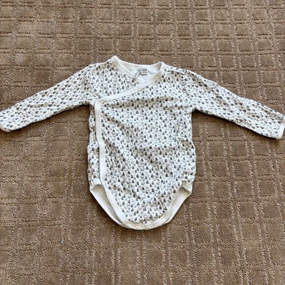 Janie & Jack Onesie Pant Set Unisex Baby 18-24 Months White Gray Forest Bears - Picture 3 of 6